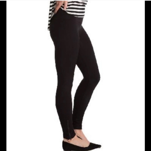 SPANX Pants - Spanx Side Zip Leggings Seamless High Waist Black